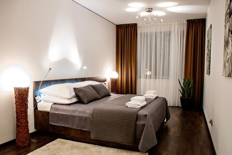 Bedroom, Vaclavske Serviced Apartments, Prague