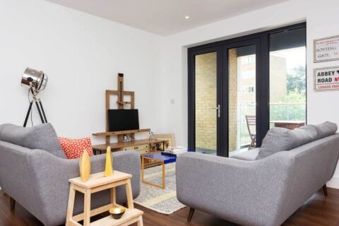 Living Area, Skylark Court Serviced Apartment, Putney, London