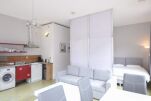 Living Area, Vlinderstraat Serviced Apartments, Rotterdam