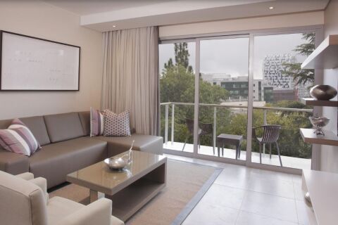 Living Area, Empire Place Serviced Apartments, Johannesburg