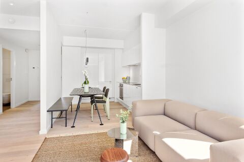Living and Dining Area, Seaport Serviced Apartments, Copenhagen