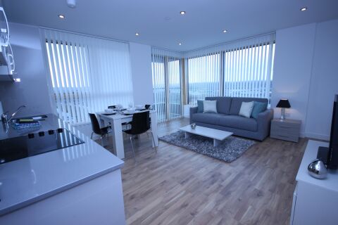 Living Room, City Tower Serviced Apartments, Reading