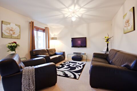 Living Room, Trevelyan Court Serviced Apartment, Windsor