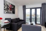 Living Room, Milestone House Serviced Apartments, Ealing, London