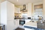 Kitchen, Woodgate Court Serviced Apartments, Uxbridge, London