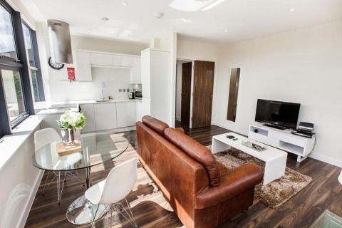 Living Area, Centro Serviced Apartments, Milton Keynes