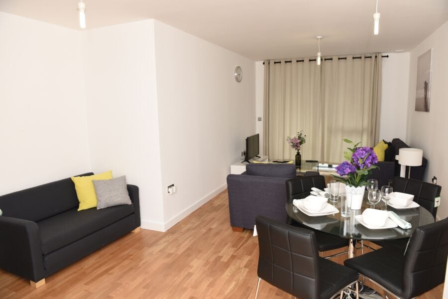 Living Area, Poppyfield House Serviced Apartments, Greenwich