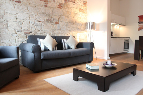 Sitting Area, Central Serviced Apartments, Prague