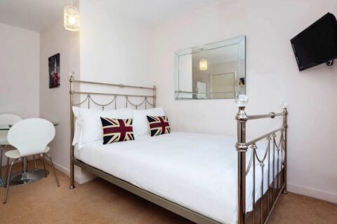 Bedroom, Lancaster Gate Serviced Apartments, London