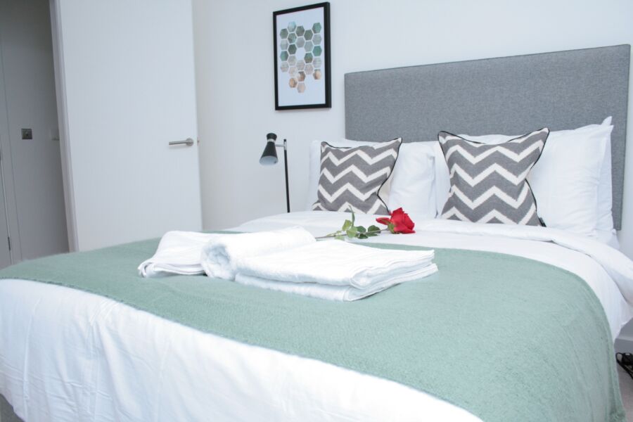 Bedroom, Bugle House Serviced Apartments, Greenwich, London