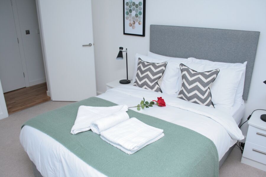 Bedroom, Bugle House Serviced Apartments, Greenwich, London