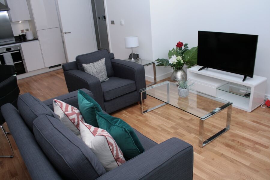Living Room, Bugle House Serviced Apartments, Greenwich, London
