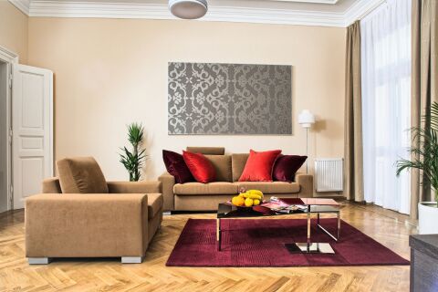 Living Area, Karolina Serviced Apartments, Prague