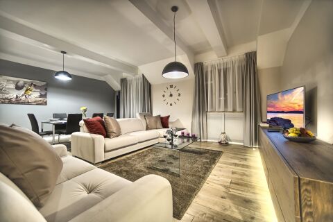 Living Area, Krocinova Serviced Apartments, Prague