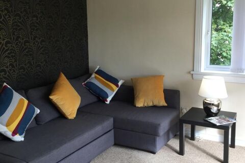 Sitting Area, West Field Serviced Apartment, Glasgow