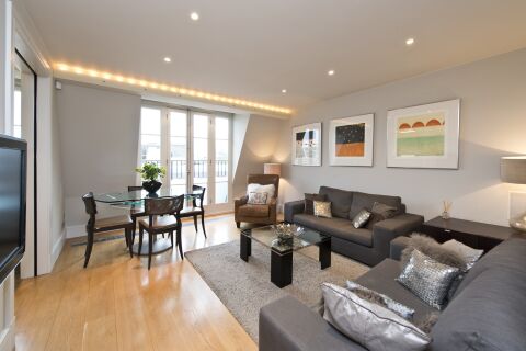Living Room, Cornwall Gardens Serviced Apartments, London