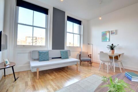 Living Area, Norfolk Terrace Serviced Apartment, Brighton