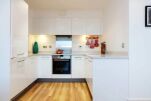 Kitchen, Claremont Court Serviced Apartment, Hackney