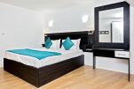 Bedroom, Frobisher Serviced Apartments, Peterborough