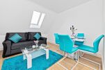 Living Room, Frobisher Serviced Apartments, Peterborough