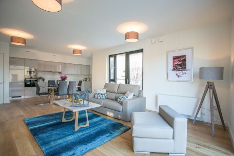 Open Plan Living Area, Hanover Mills Serviced Apartments, Dublin