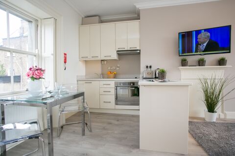 Kitchen, Hatch Street Serviced Apartments, Dublin