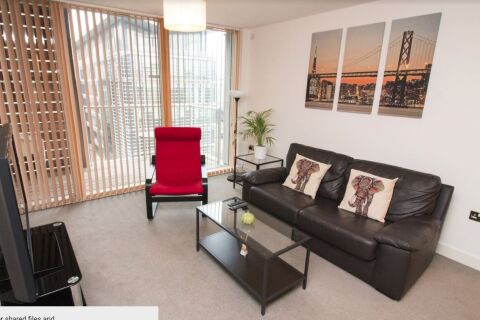 Living Area, Vision Serviced Apartments, Milton Keynes