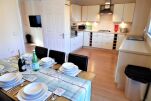 Kitchen and Dining Area, Angus House Serviced Accommodation, Glasgow