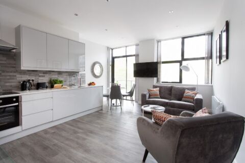 Living Space, 7Zero1 Serviced Apartments, @ Cotels Milton Keynes