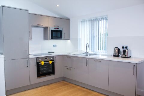 Kitchen, West Finchley Serviced Apartments, Finchley  
