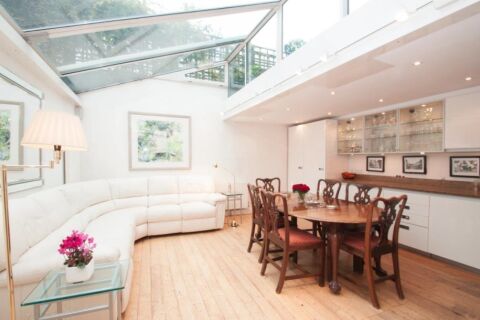 Living Room, Notting Hill Skylight Serviced Apartment, London