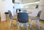 Kitchen, Quay Serviced Apartments in Manchester