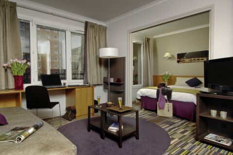 Living Area, Porte De Versailles Serviced Apartment, Paris
