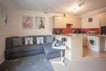 Living Area, Mayflower Coach House serviced Accommodation, Hereford