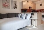 Sofa bed, Mayflower Coach House serviced Accommodation, Hereford
