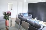 Dining and Living Area, Clark House Serviced Accommodation, Renfrew