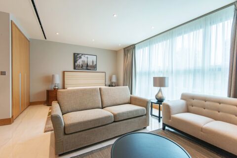 Living Area, Belsize Road Serviced Apartments, Maida Vale, London