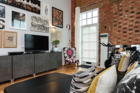 Living Area, Warehouse Serviced Apartment, London
