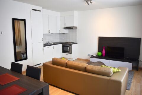 Living Area, Manhattan View Residence Serviced Apartments, Brussels