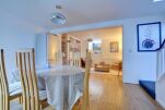 Dining area, Rosemary Cottage, serviced accommodation Brighton 