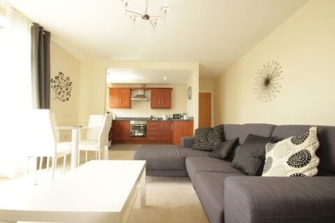 Living Area, Trinity Wharf Serviced Apartment, Hull