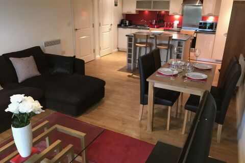 Living Area, Solihull Central Serviced Apartments, Solihull