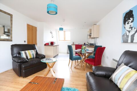 Living Room, Manor House Serviced Apartments, Leamington Spa