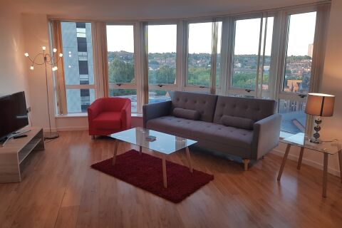 Living Area, City View Serviced Apartments, Nottingham