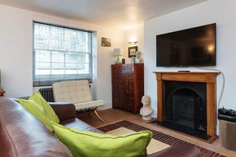 Living Area, Ripplevale Grove Serviced Apartment, Islington