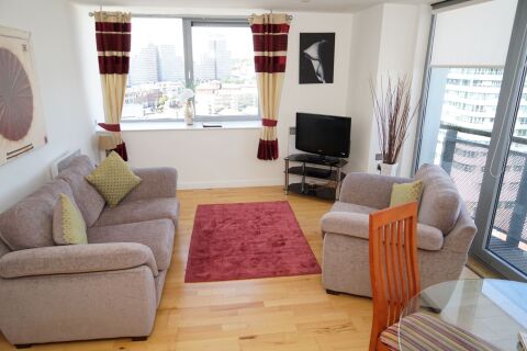Living Area, Cranbrook House Serviced Apartments, Nottingham