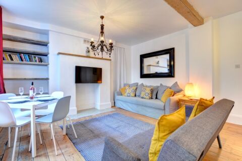 Living Area, Patio Flat Serviced Accommodation, Brighton