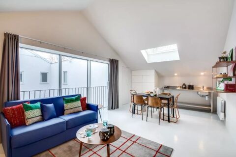 Living Area, Brune IX Serviced Apartments, Paris