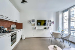 Kitchen and Dining Area, Enghien I Serviced Apartments, Paris