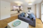 Open Plan Living Area, Elstree Way Serviced Apartments, Borehamwood